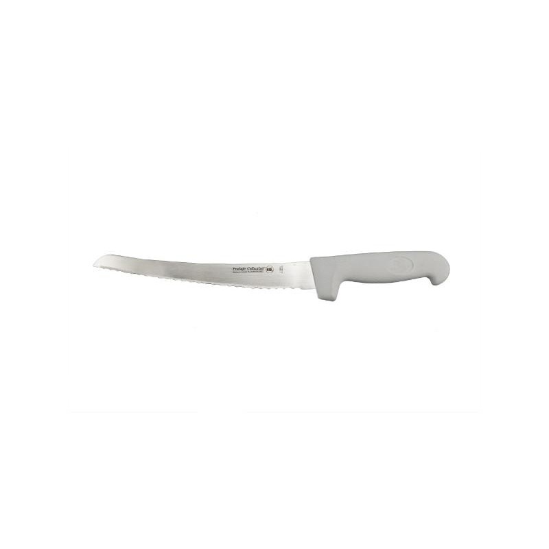BergHOFF Ergonomic Stainless Steel Bread Knife, Curved Serrated, 9″