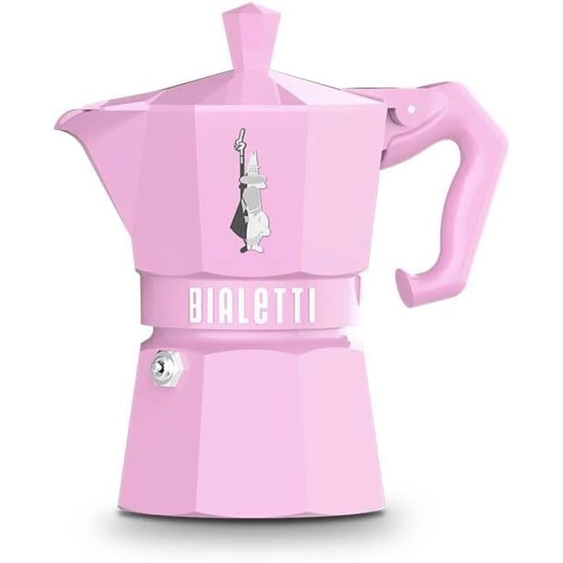 Bialetti Moka Exclusive Stovetop Espresso Maker 3 Cups – Pink