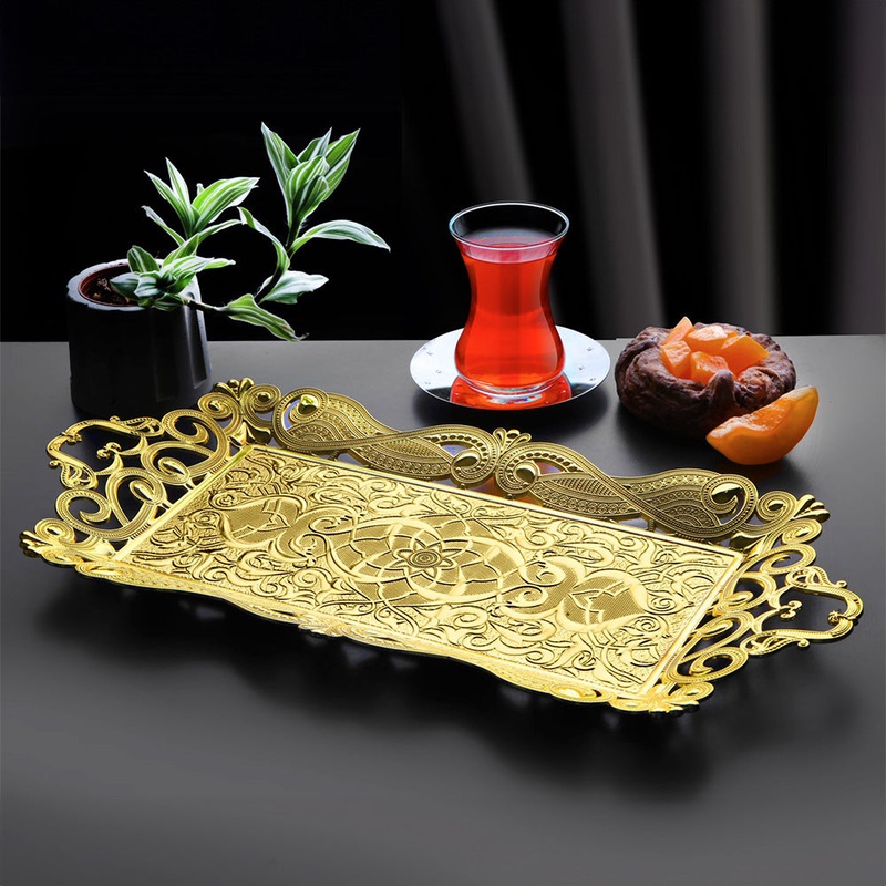 Decorative Serving Platter, Rectangular Tray, 15.75×7.6 in