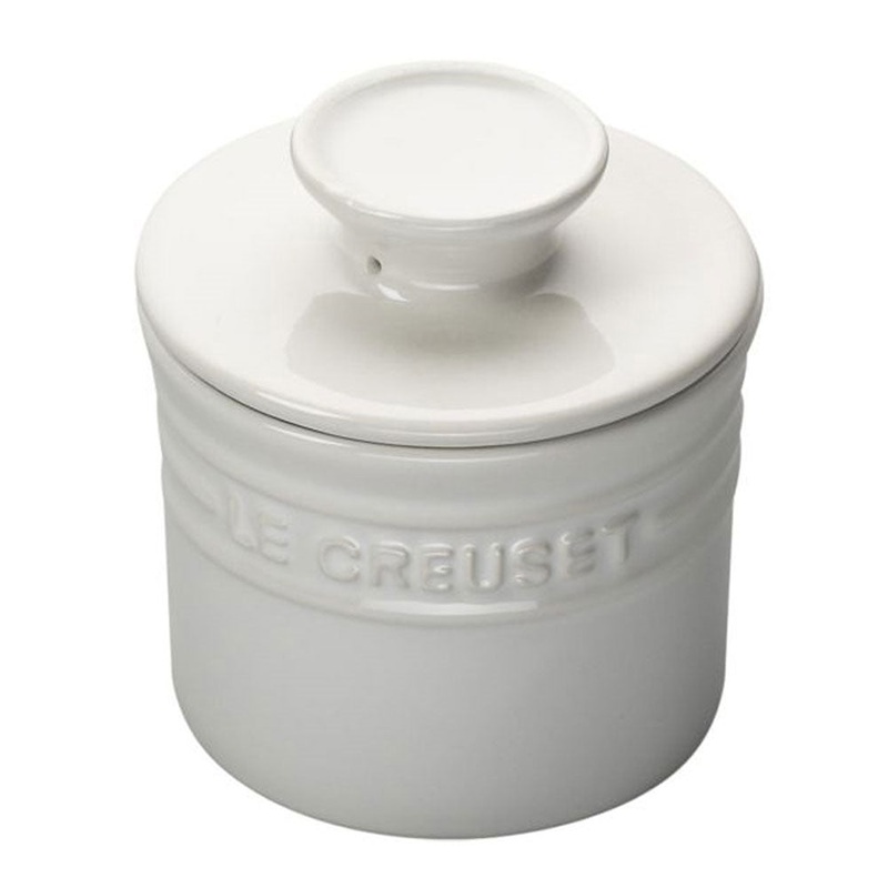 Le Creuset Butter Crock – White