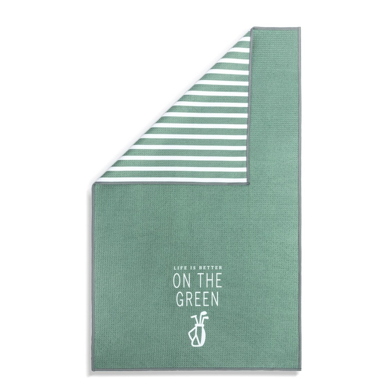 Men’s Green Absorbent Double Sided Towel On the Green