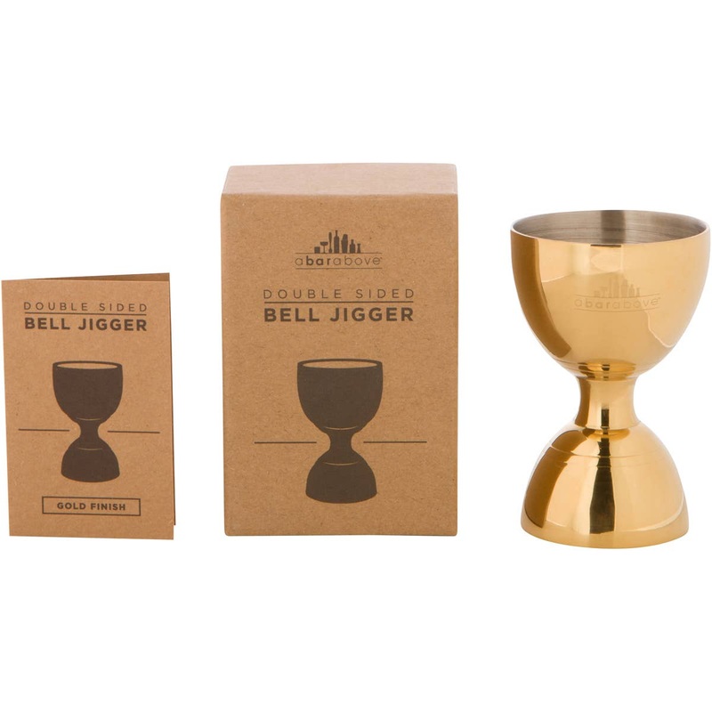 Bell Jigger – 2 ounce, Gold