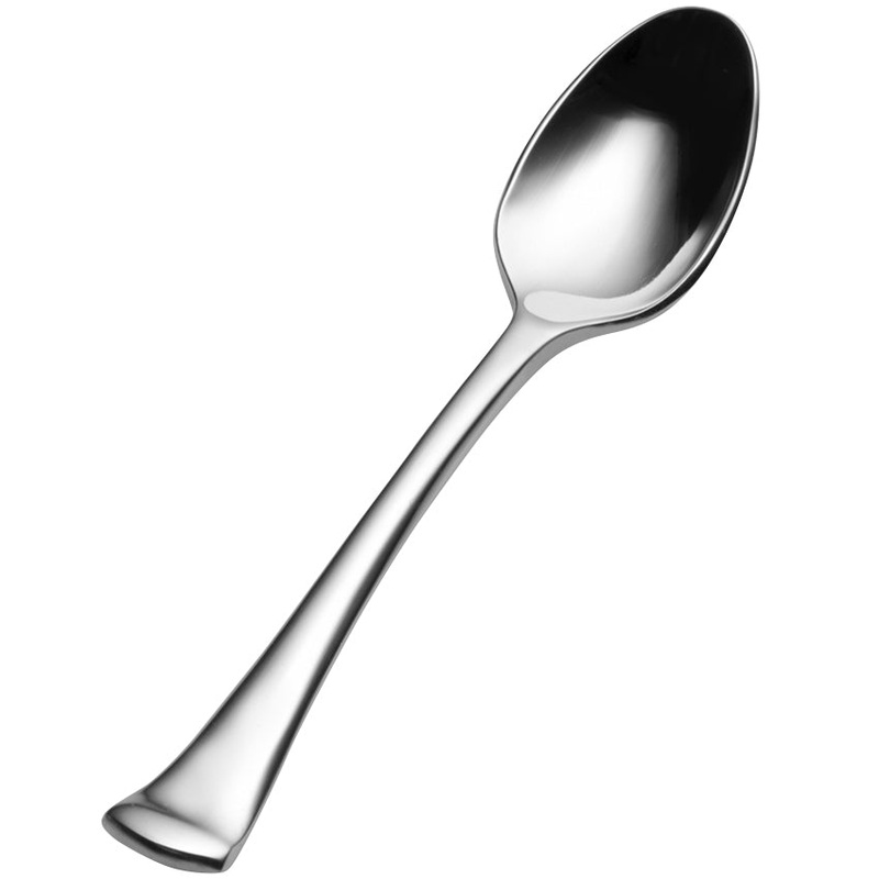 Bon Chef S3216 Aspen 5″ 18/10 Stainless Steel Extra Heavy Demitasse Spoon – 12/Pack