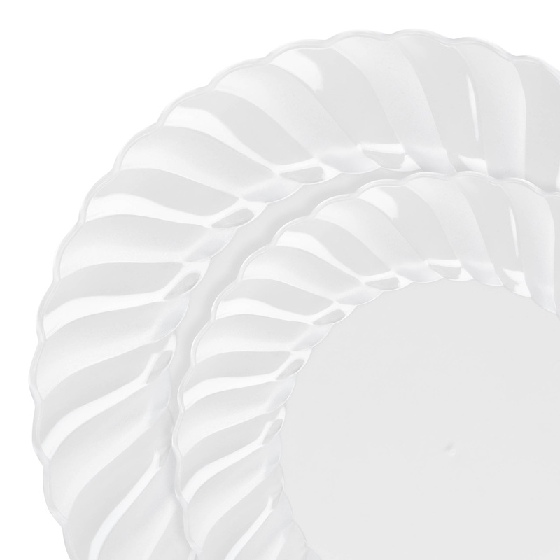 Clear Flair Plastic Dinnerware Value Set