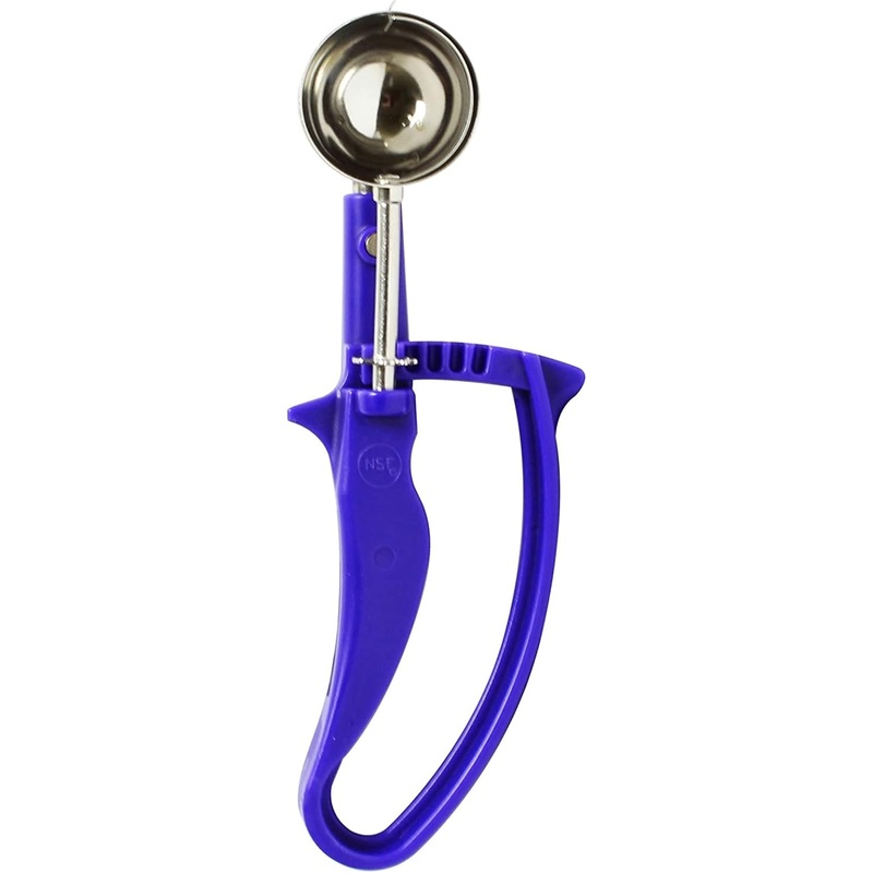 Disher Stainless Steel with Easy Grip Handle – Cookie Scooper for Baking Cookie Scoops For Portion Control Scoop Cupcake Batter Ice Cream Frozen Yogurt Gelatos