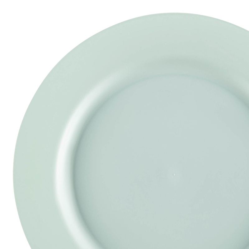 Matte Turquoise Round Disposable Plastic Appetizer/Salad Plates (7.5″)