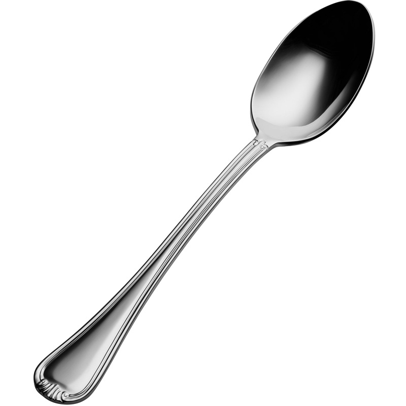 Bon Chef S904 Renoir 9 1/4″ 18/10 Extra Heavy Weight Stainless Steel Table / Serving Spoon – 12/Pack