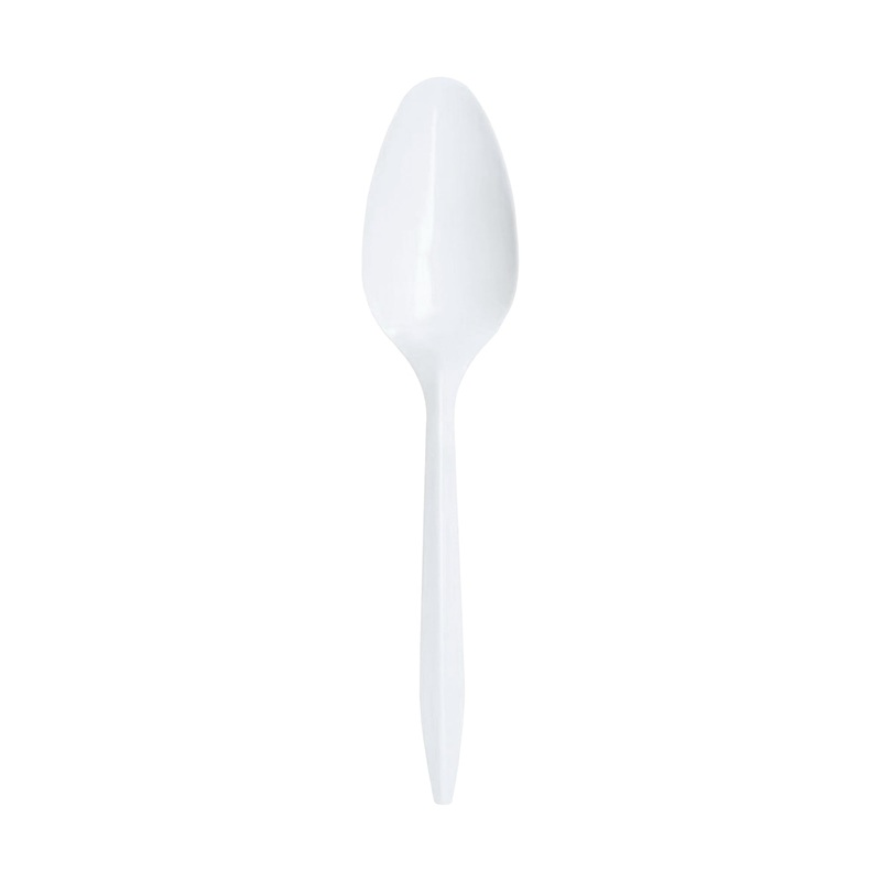 Medium Weight Disposable Plastic Teaspoons