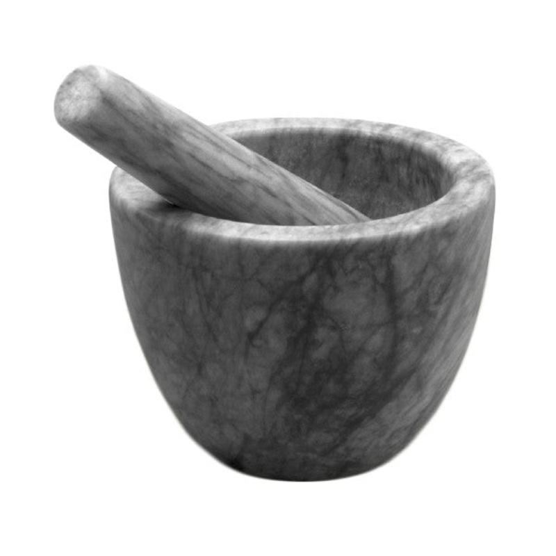 R.S.V.P. Large Mortar and Pestle – Dark Grey Marble