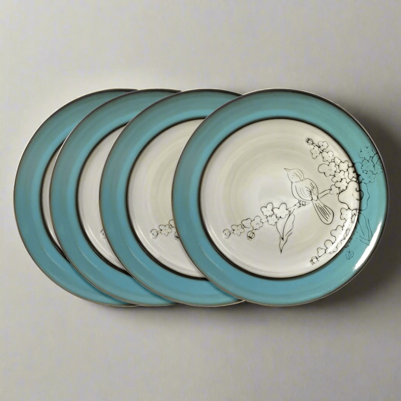 Song Bird Set of 4 Dinner Plates
