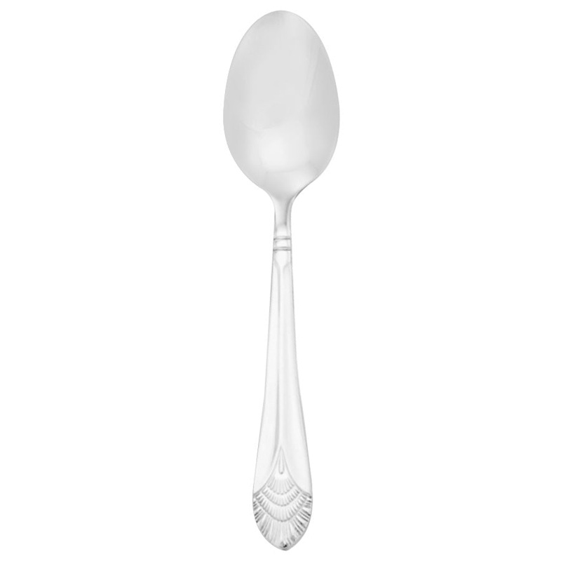 Walco 9801 Chalet 6 1/16″ 18/10 Stainless Steel Extra Heavy Weight Teaspoon – 12/Pack