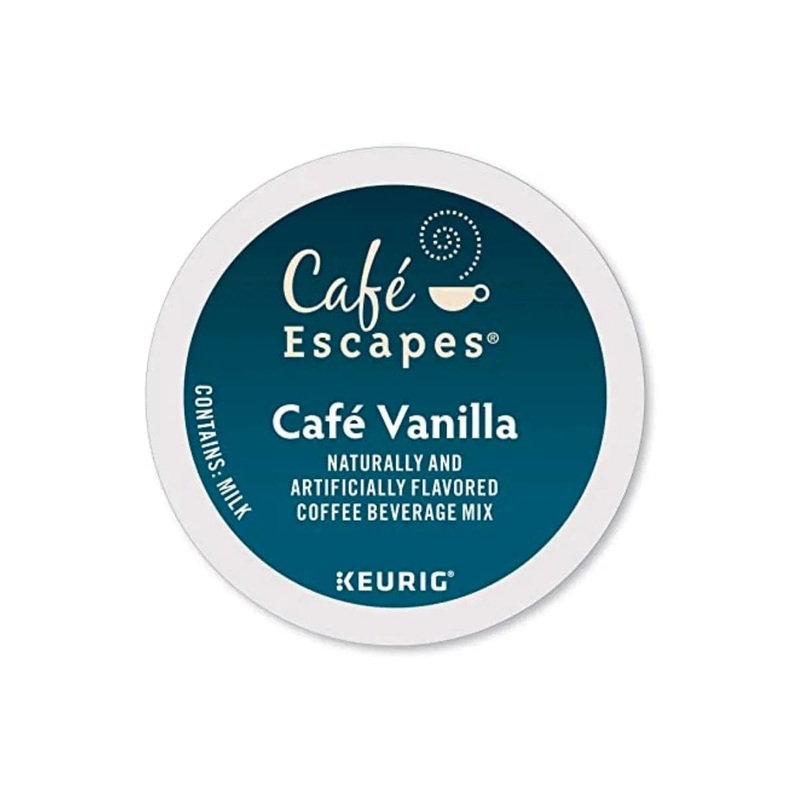 Cafe Escapes Vanilla K-Cup Recyclable Pods (Box of 24)