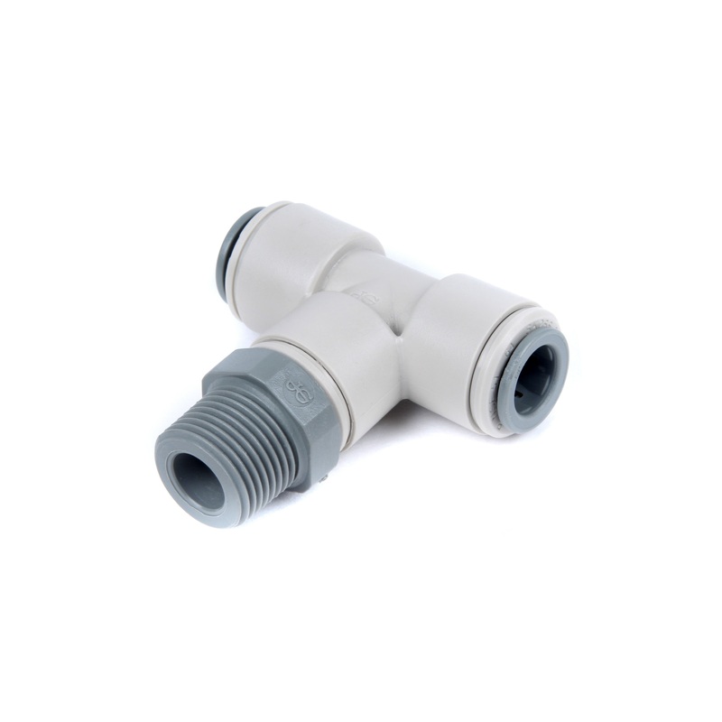 John Guest Gray Acetal Swivel Branch Tee 3/8 X 3/8 Center Leg Bspt | John Guest JG-PI101203S