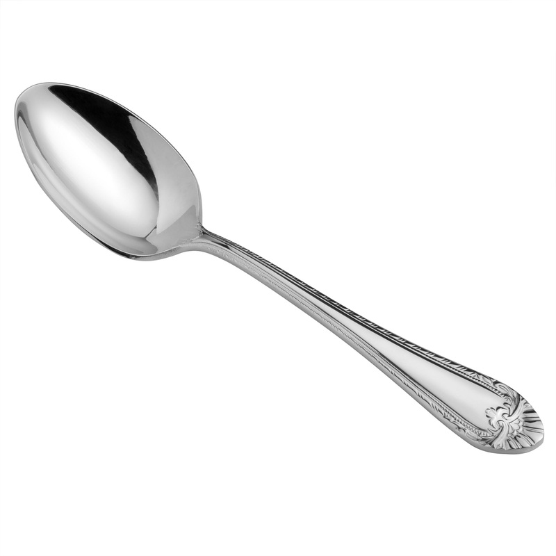 Reed & Barton RB120-002 London 7″ 18/10 Stainless Steel Extra Heavy Weight Dessert Spoon – 12/Pack