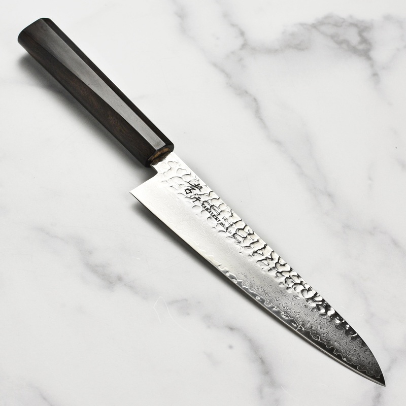 Takayuki Tsuchime Damascus 8.25″ Gyuto with Ebony Handle