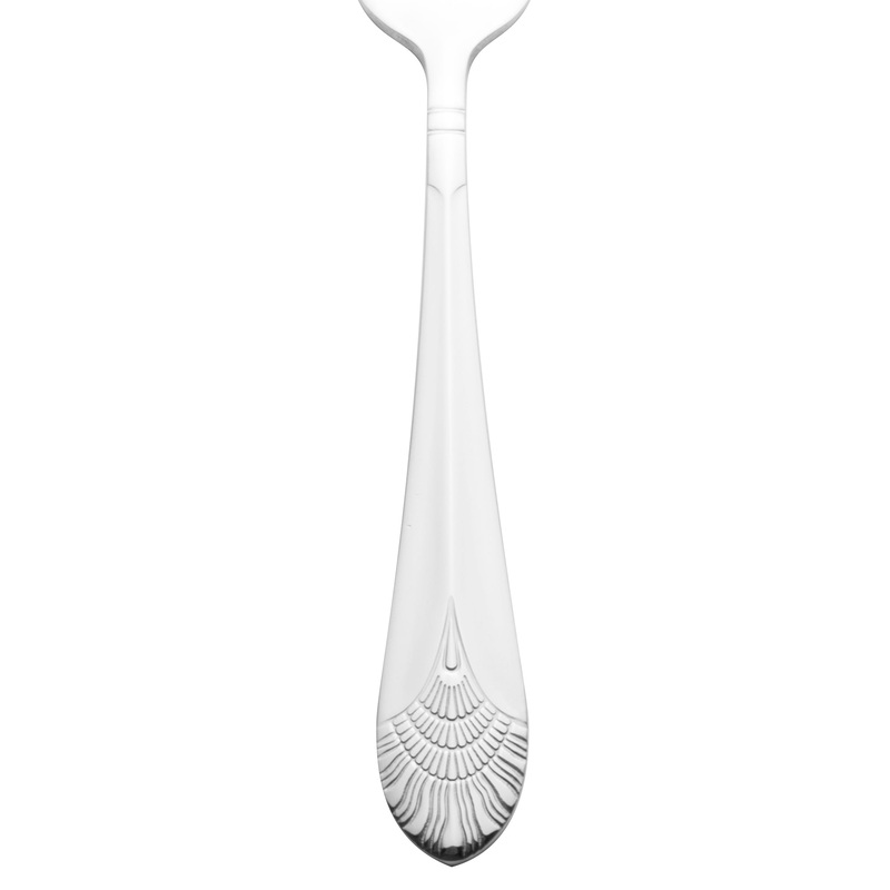 Walco 8006 Art Deco 7 1/8″ 18/10 Stainless Steel Extra Heavy Weight Salad Fork – 12/Pack