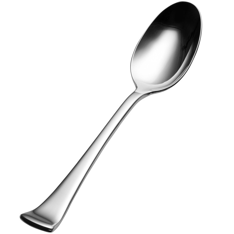 Bon Chef S3204 Aspen 8 1/2″ 18/10 Stainless Steel Extra Heavy Tablespoon / Serving Spoon – 12/Pack