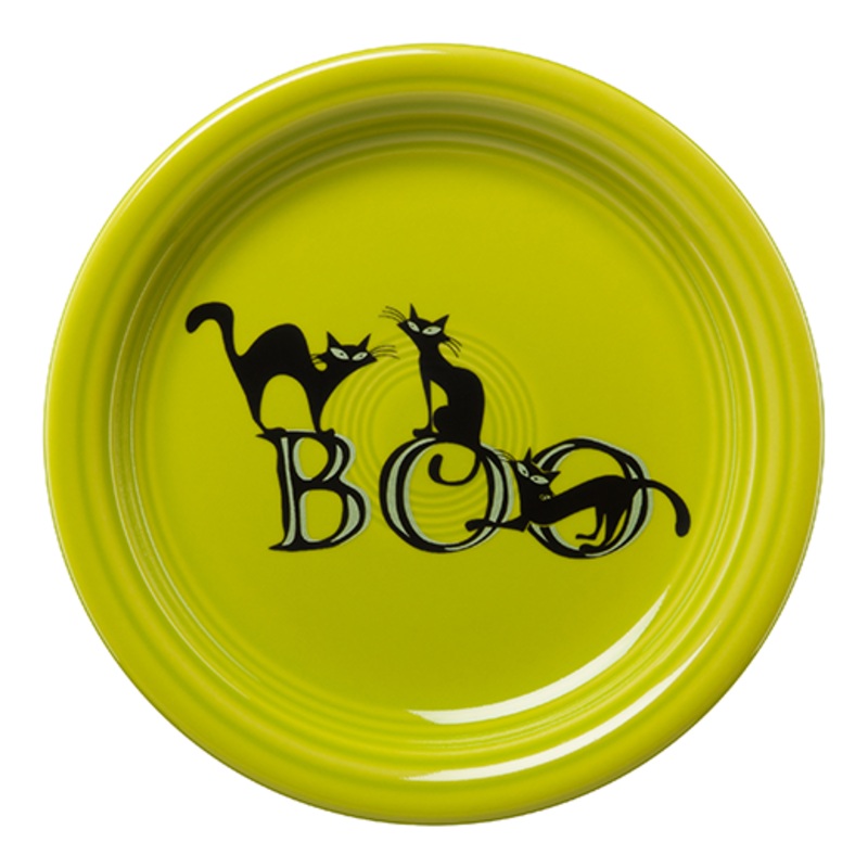 Trio of Boo Cats Bistro Coupe 6 1/4 Inch Appetizer Plate