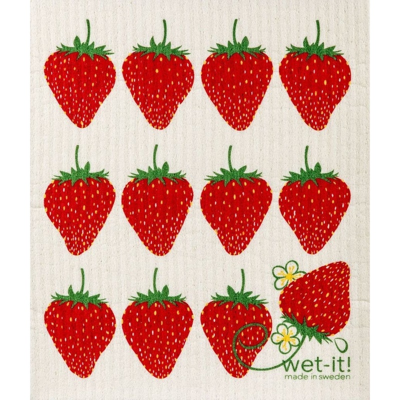 Wet-it! Swedish Dishcloth – Strawberries