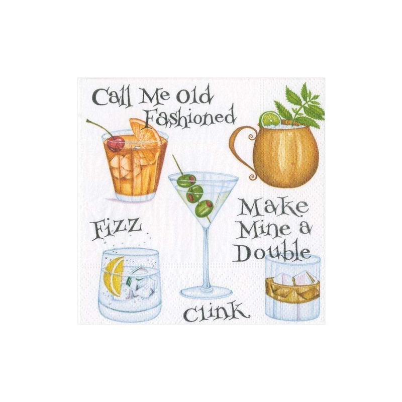 Cocktail Hour Paper Cocktail Napkins – Pkg/20