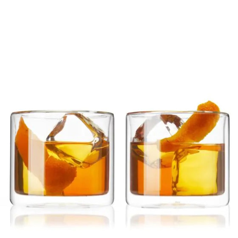 Double Walled Old Fashioned Glass by True, Set of 2