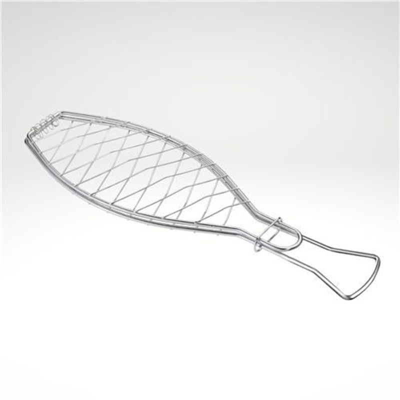 Fish Grilling Basket 20 x 6 Inch, Chromed Steel