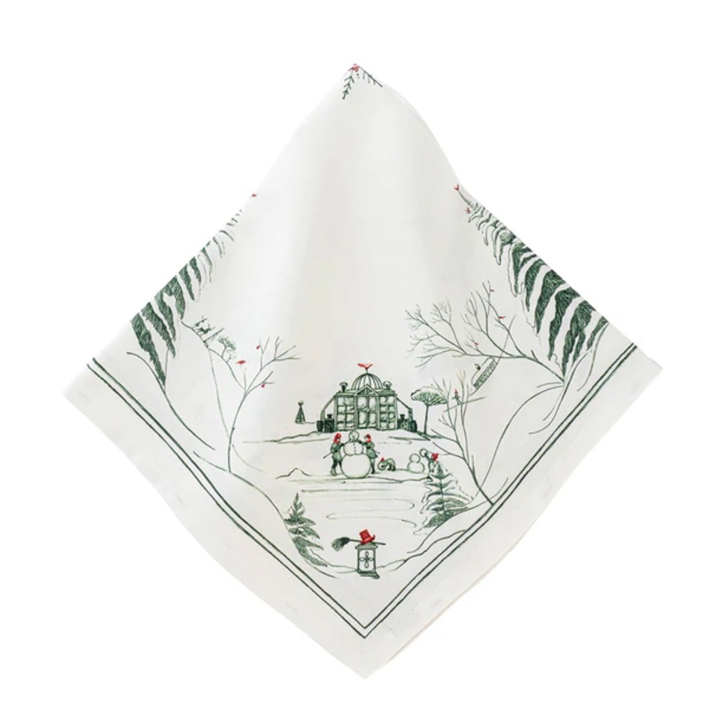 Juliska Country Estate Winter Frolic Napkin – Evergreen