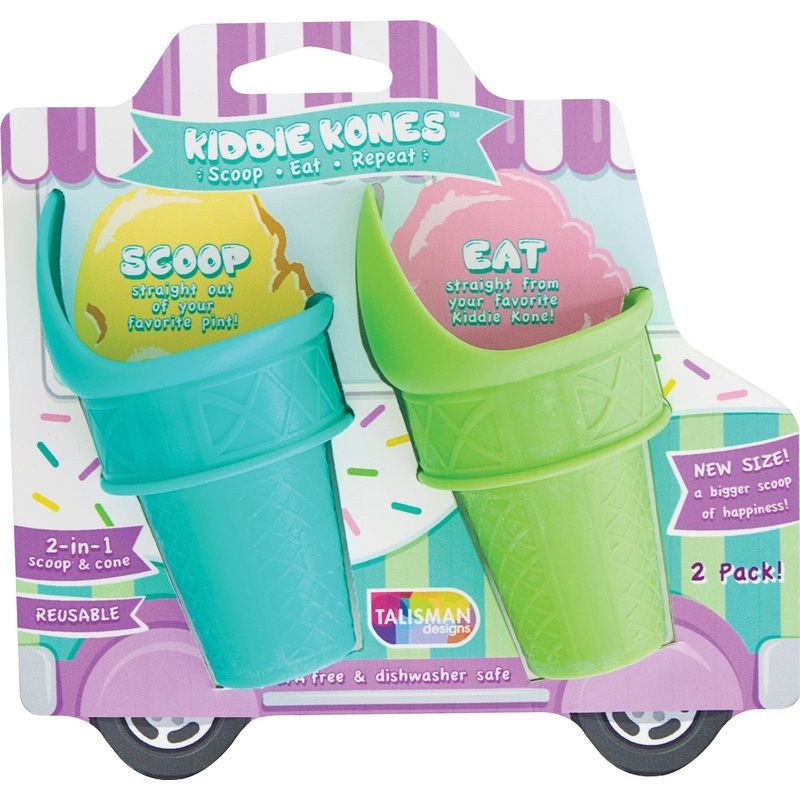 Talisman Designs Single Serving Ice Cream Kiddie Kones, Large, Set of 2