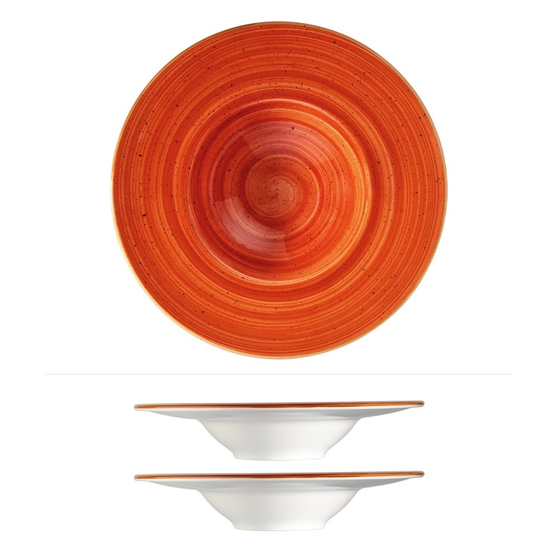 Terracota dia.11″ h:2.5″ 14 oz. Round Terracotta Porcelain Bowl (Set of 2)