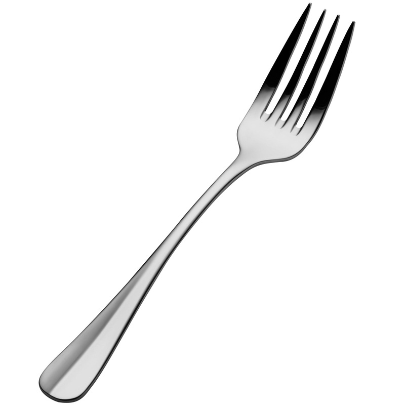Bon Chef SBS1105 Chambers 7 1/4″ 18/0 Extra Heavy Weight Bonsteel Regular Dinner Fork – 12/Pack