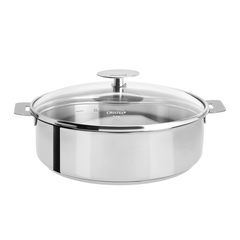Cristel Mutine Removable Handle – 5.5 Qt. Saute Pan w/Lid