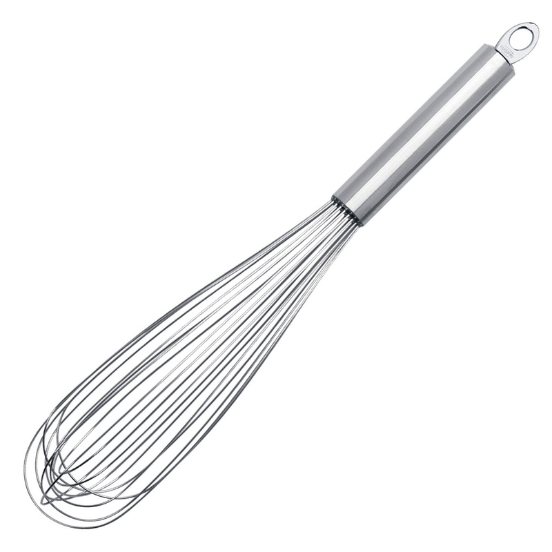 Cuisipro Solid Handle 10 Inch Egg Whisk, Stainless Steel