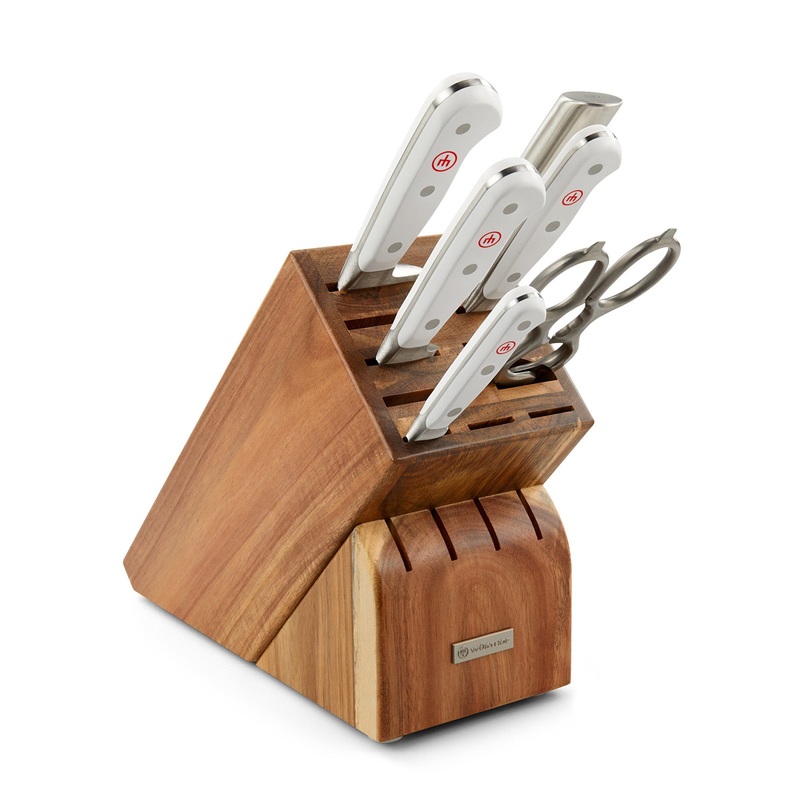 Wusthof Classic White Nine Piece Knife Block Set