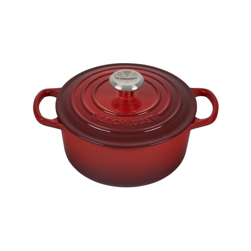 Le Creuset 2 Qt. Signature Round Dutch Oven w/Stainless Steel Knob – Cerise