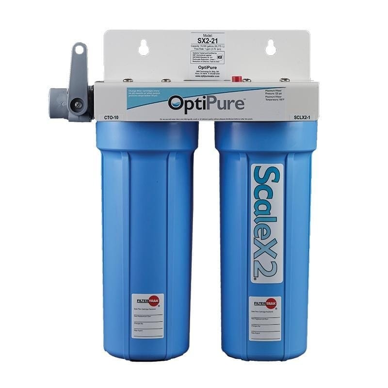 OptiPure SX2-21 Dual 10″ ScaleX2 Water Filter System