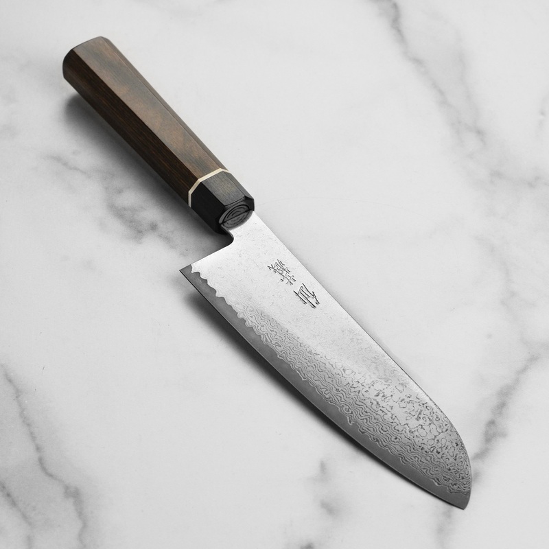 Senzo Black Damascus 6.5″ Santoku Knife