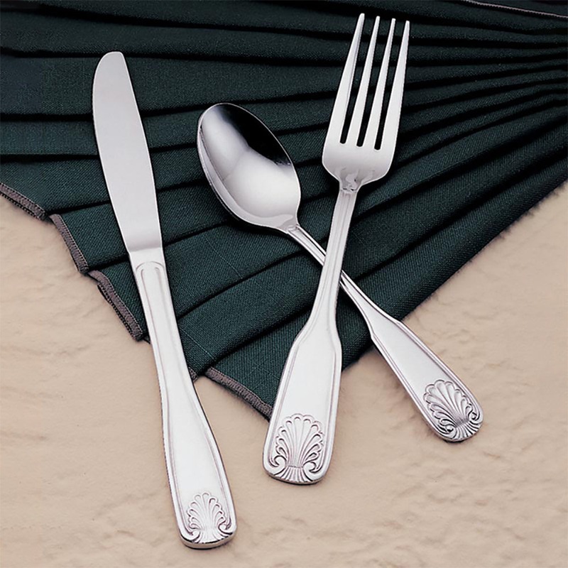 World Tableware Brandware 127 038 Coral 7″ 18/0 Stainless Steel Heavy Weight Salad Fork – 12/Pack