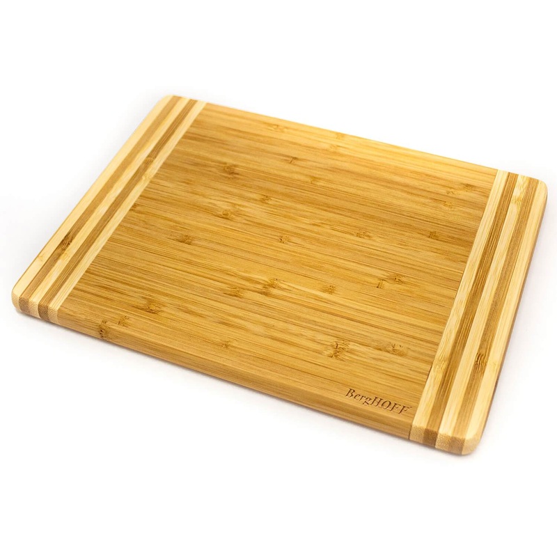 BergHOFF Bamboo Striped Rectangle Cutting Board, 10.6″ x 7.7″