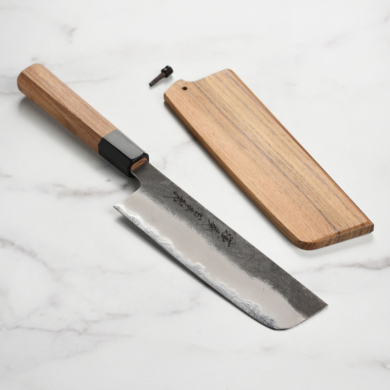 Enso Hand-Forged Aogami Super 6.5″ Nakiri with Saya
