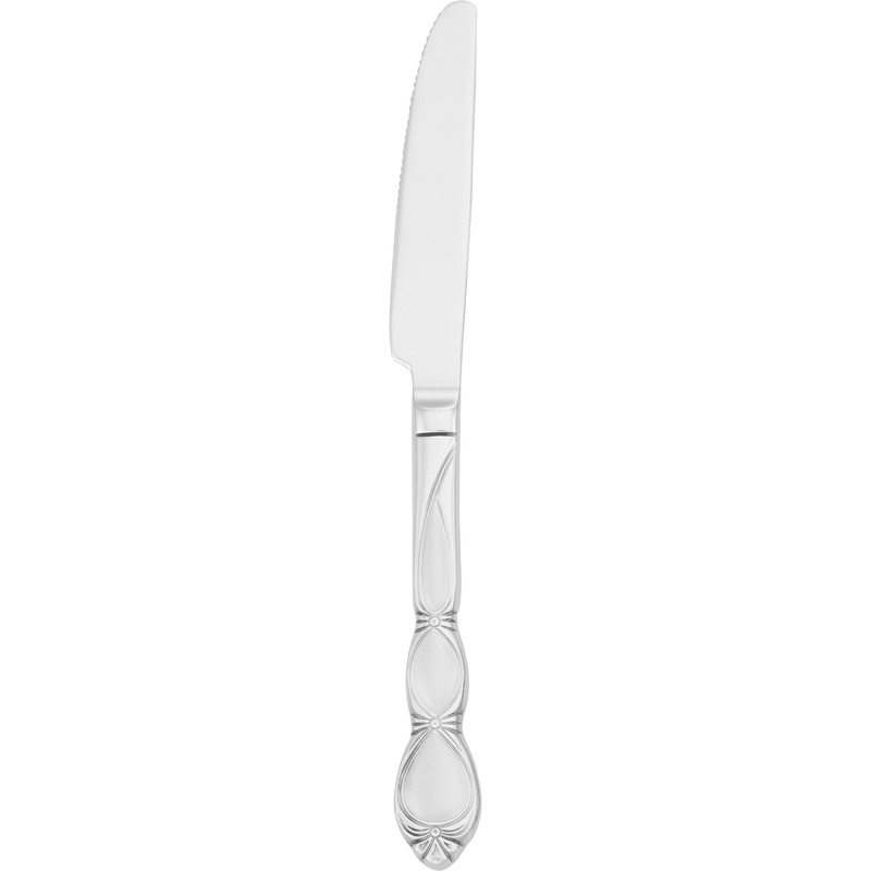 Walco 2245 Dramatique 8 13/16″ 18/10 Stainless Steel Extra Heavy Weight Dinner Knife – 12/Pack