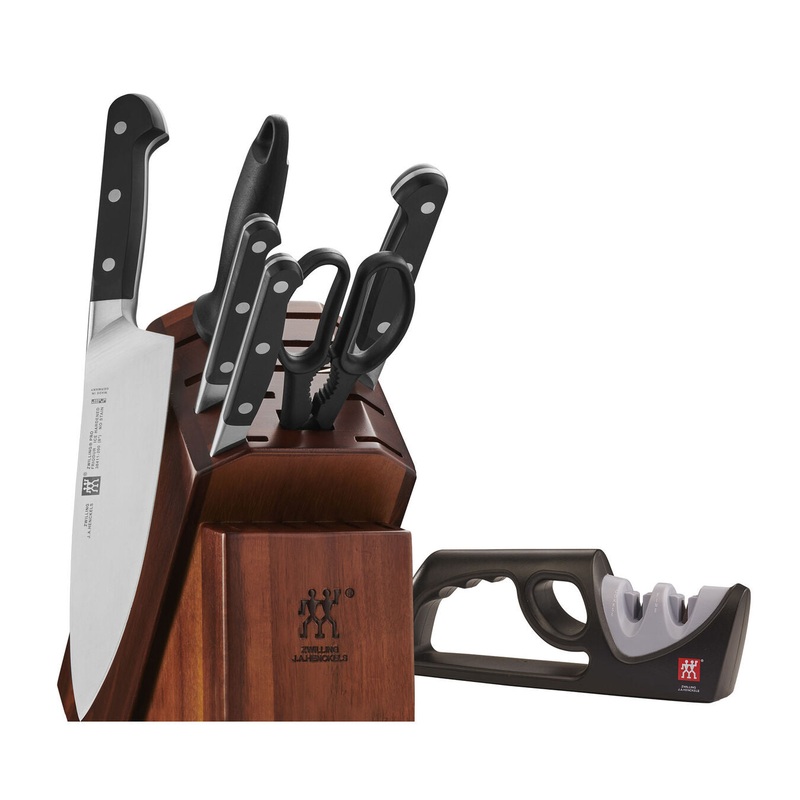 Zwilling Pro – 7-PC KNIFE BLOCK SET WITH BONUS SHARPENER