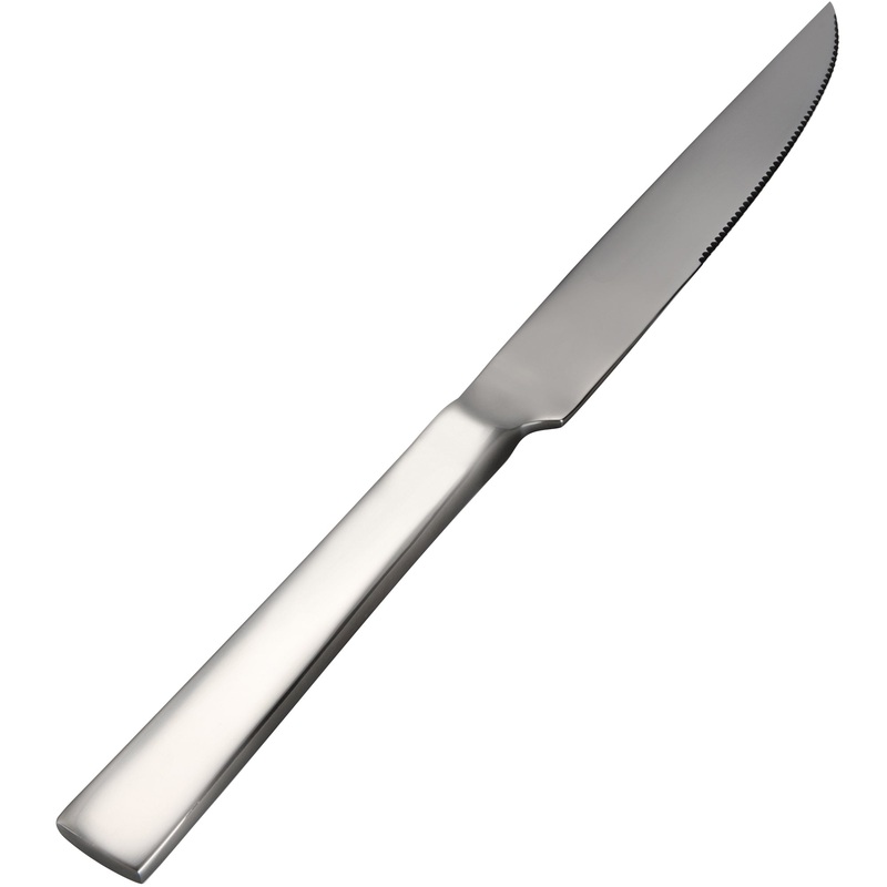 Bon Chef S3715 Roman 9 1/2″ 13/0 Stainless Steel Extra Heavy Steak Knife – 12/Pack