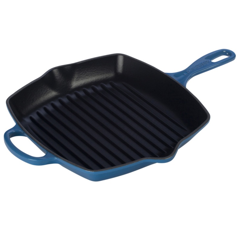 Le Creuset 10.25″ Signature Square Skillet Grill – Marseille