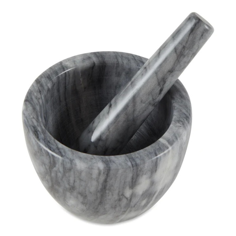 Mortar & Pestle – Grey Marble