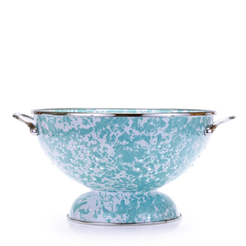 Sea Glass Swirl Large Colander