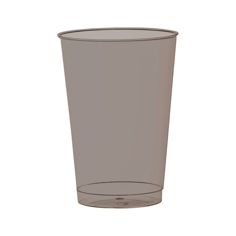 12 oz. Clear Black Disposable Plastic Party Cups
