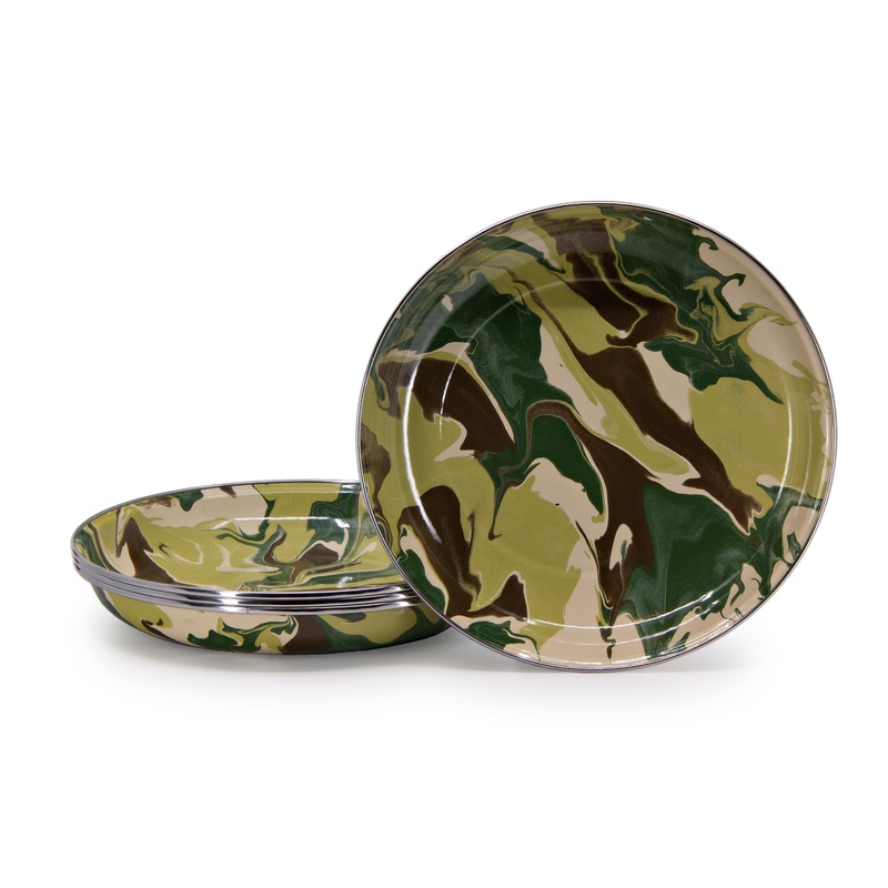 Camouflage Pasta Plates – Set of 4