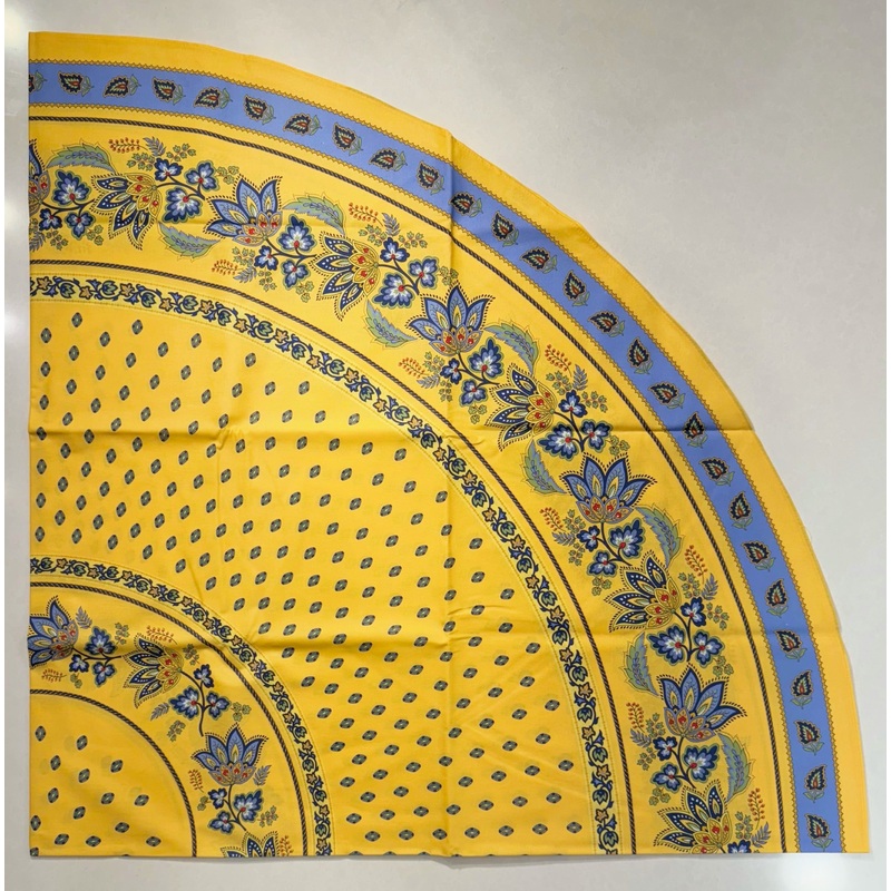 Le Cluny- Provence Lisa Yellow Tablecloth (70″ Round)