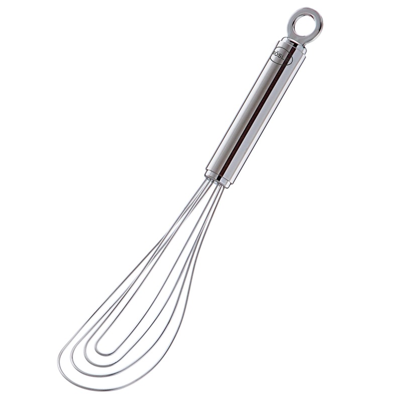 Rosle Stainless Steel Flat Whisk, 10.6 Inch