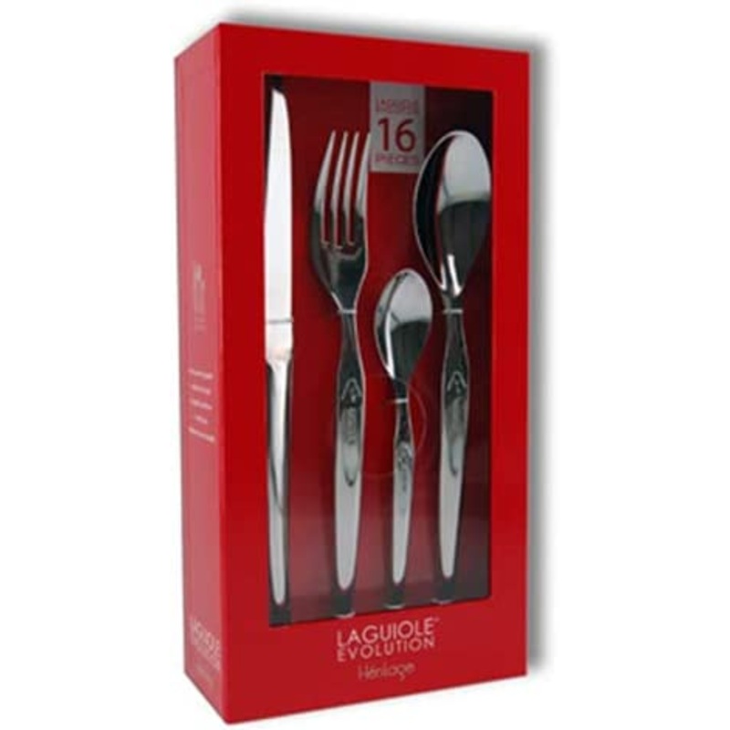 TB Laguiole Heritage 16 Pc. Flatware Set – Mirror Polish